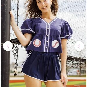 black queen of sparkles baseball top